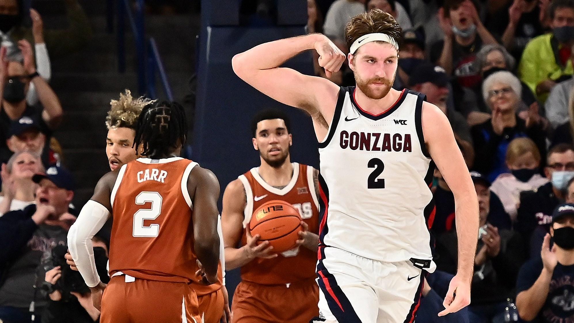 Drew Timme of Gonzaga men's basketball