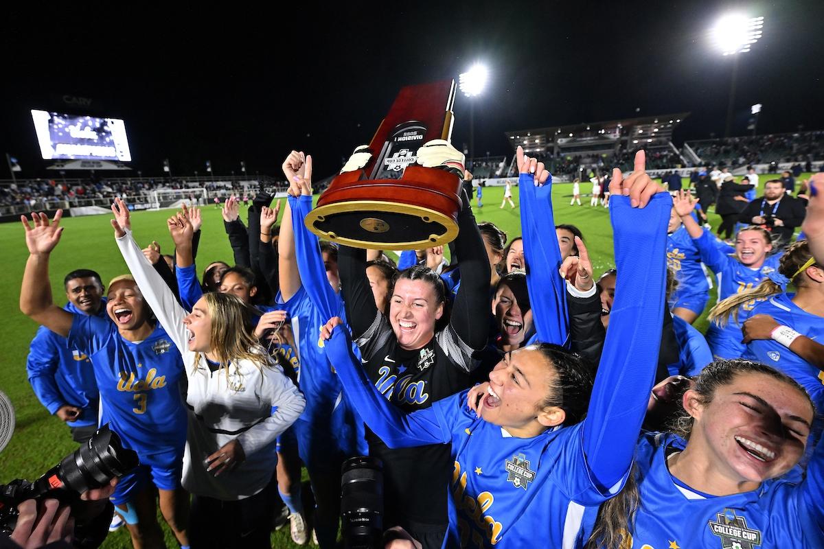 UCLA women's soccer lifts trophy