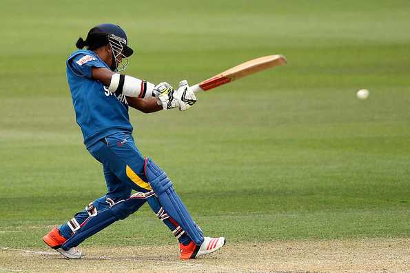 Former Sri Lanka captain anchored the innings with a 114-ball 84.