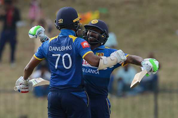 Dickwella and Gunathilaka slammed tons in an opening stand of 229.