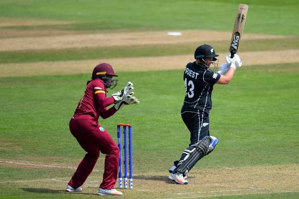 Rachel Priest slammed a rapid 90 in New Zealand's chase of 151.