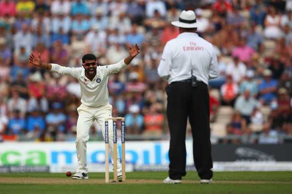 Ravindra Jadeja picked up a five-wicket haul to put India Blue on top.