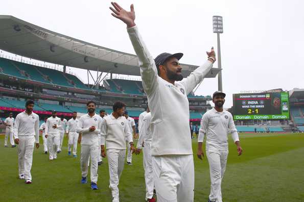 India registered their maiden series win in Australia.