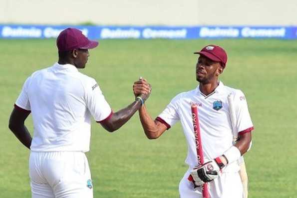 Roston Chase was involved in a defiant partnership with his skipper