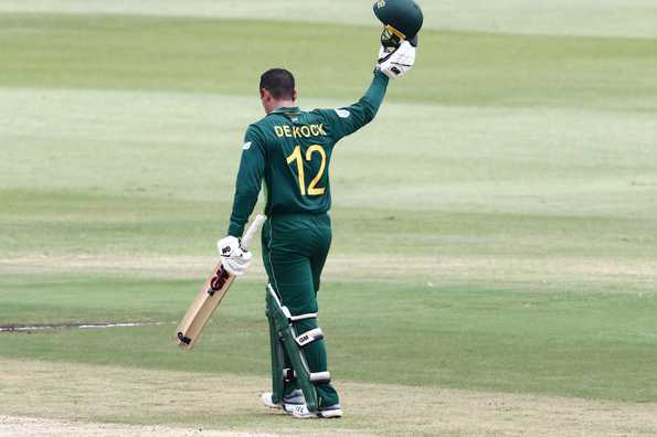 Quinton de Kock stroked his 14th ODI century