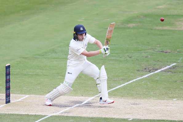 Will Pucovski top scored as Victoria managed a slender lead.