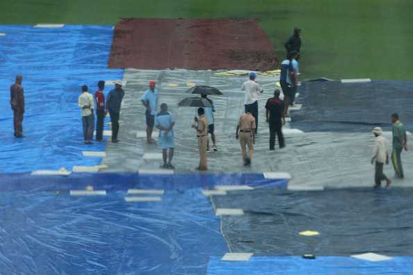 The first match of the Duleep Trophy has been a rainy affair, as an inevitable draw looms The first match of the Duleep Trophy has been a rainy affair, as an inevitable draw looms