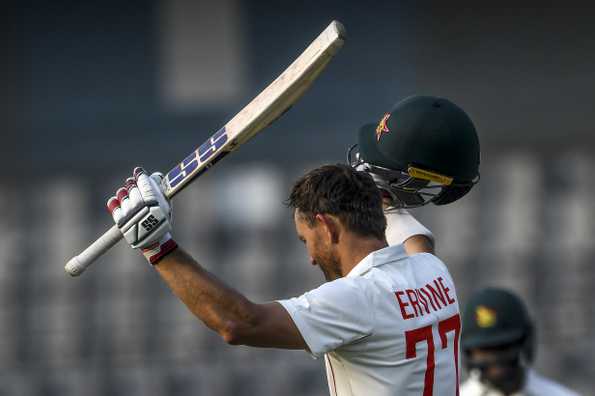 Craig Ervine, who scored 107, was the last to depart on Day 1