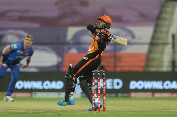 Garg showed glimpses of his potential by hooking a pacy bouncer from Anrich Nortje over fine leg
