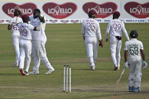 Bangladesh continued to slide at the start of day three after losing their overnight batsmen but showed plenty of fight in the second and third sessions.