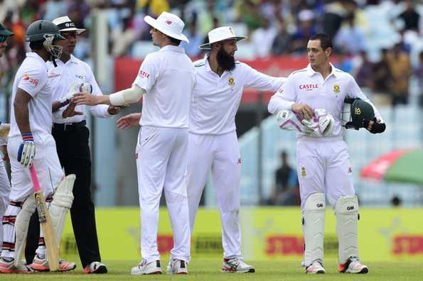 de Kock was involved in a shoulder barging incident with Tamim on the second day of the Test.