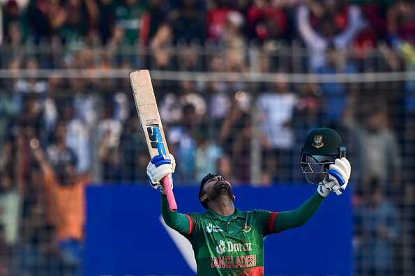 Mehidy hit his maiden ODI hundred