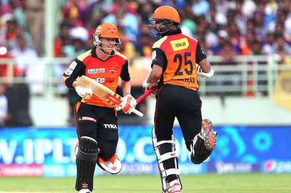 Dhawan and Warner are the only batsmen from SRH to have scored fifties in IPL 2015