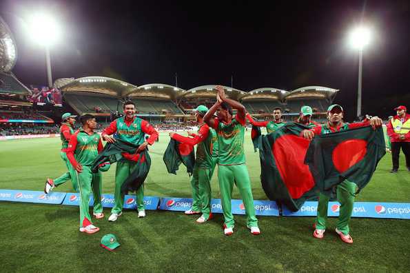 Bangladesh created history by qualifying for the quarter-finals of the World Cup for the first time.
