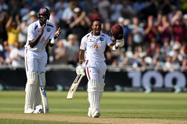 Hodge scored his maiden Test hundred at Trent Bridge.