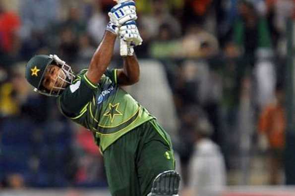 Pakistan's cricketer Asad Shafiq plays a shot during the Twenty20 match against Sri Lanka at the Sheikh Zayed Cricket Stadium in Abu Dhabi. Pakistan put up another clinical performance to win the only Twenty20 by five wickets against Sri Lanka at Abu Dhabi stadium on Friday, blanking their rivals in all three forms of the game.