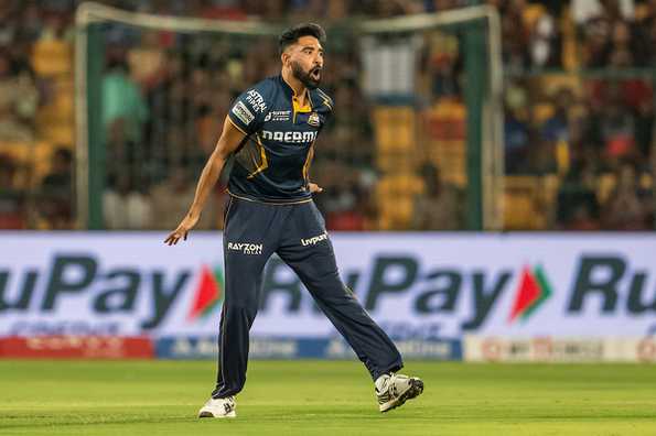 Mohammed Siraj was breathing fire during his exceptional new-ball spell against RCB.
