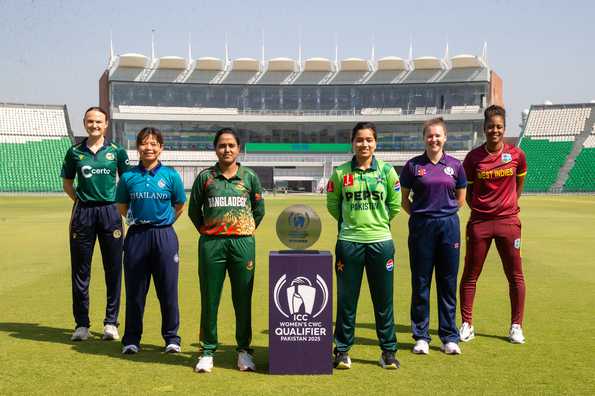 The captains of the ICC Women's World Cup Qualifiers