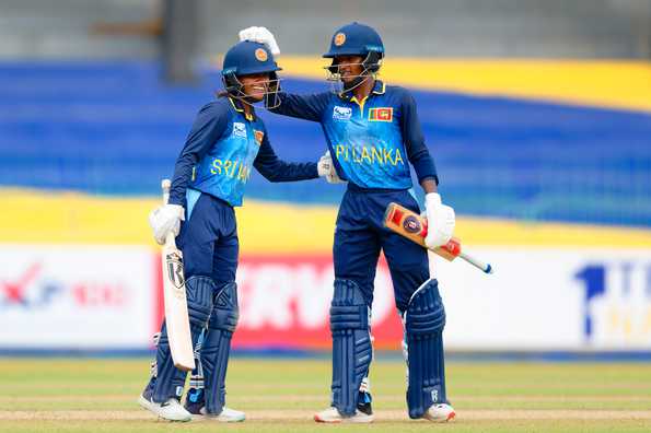 Half-centuries from Harshitha Samarawickrama and Kavisha Dilhari helped Sri Lanka over the line against South Africa