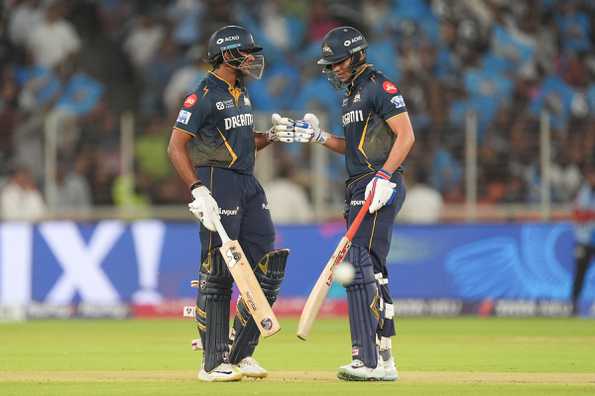 Sudharsan and Gill put on a 87-run opening stand