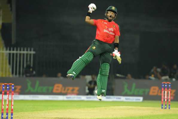Parvez Hossain Emon became only the second Bangladeshi batter to score a T20I hundred.