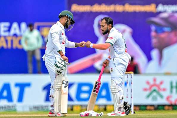Mushfiqur Rahim (163) and Litton Das (90) were involved in a 149-run partnership