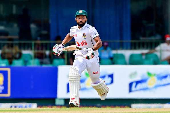 Shadman top-scored for Bangladesh with 46 on a rain-hit opening day
