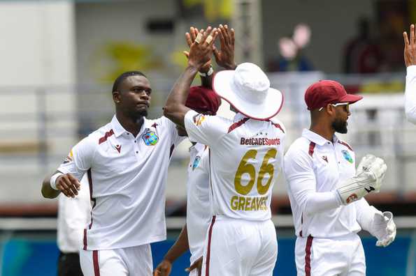 Jayden Seales picked a fifer as WI bowled out AUS for just 180