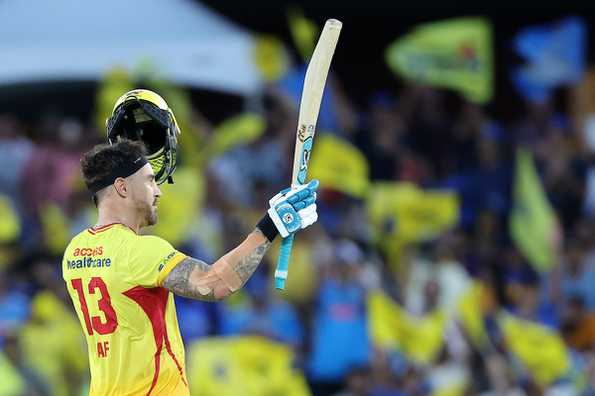 Faf du Plessis hit his second ton of the tournament.