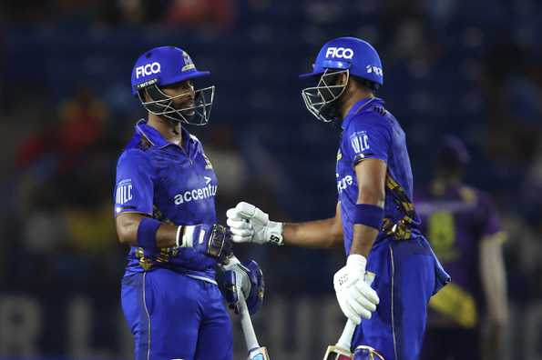 Pooran and Monank Patel added a match-winning stand for MI NY