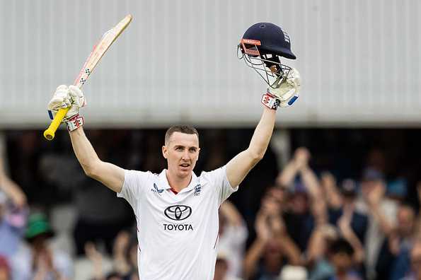 Harry Brook's blistering 91-ball century on the fourth afternoon put England firmly in control