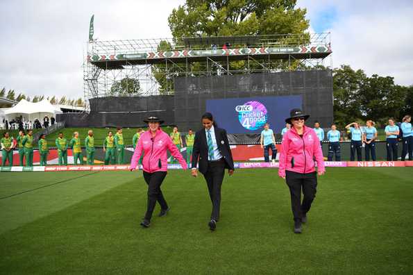 It is the first time the ICC Women's ODI World Cup will be entirely officiated by women 