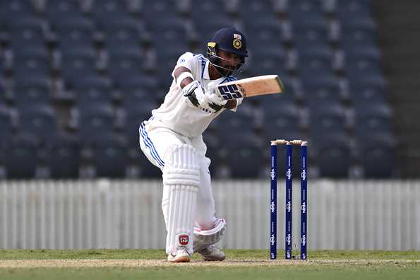 Padikkal made a 150 before rain washed out the last session in Lucknow. Padikkal made a 150 before rain washed out the last session in Lucknow.