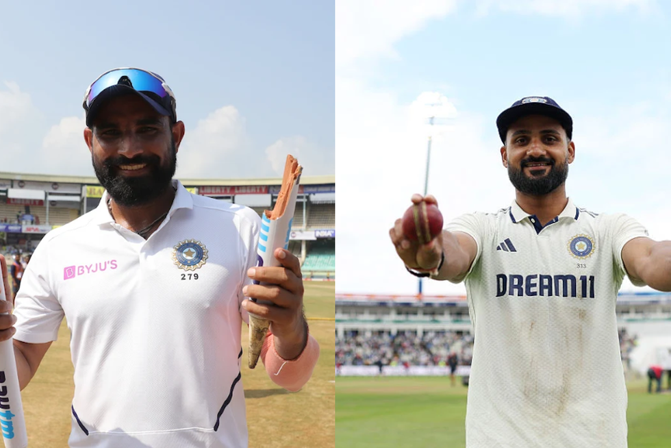 Akash struck a similar pose nearly five years after Shami did.